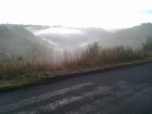 así aparecía el valle por las mañanas